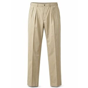 Polo Golf Ralph Lauren Mens 38x30 Pleated Chino Pants Khaki Tan Cotton 32529